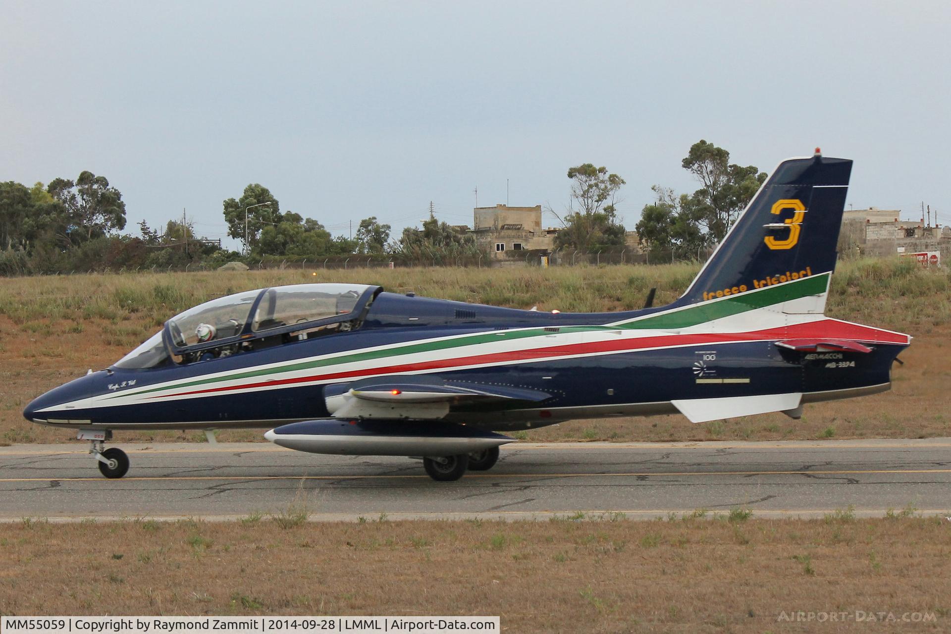 MM55059, Aermacchi MB-339A MLU C/N 6853/191/AA088, MB339 MM55059/3 Frecce Tricolori Italian Air Force