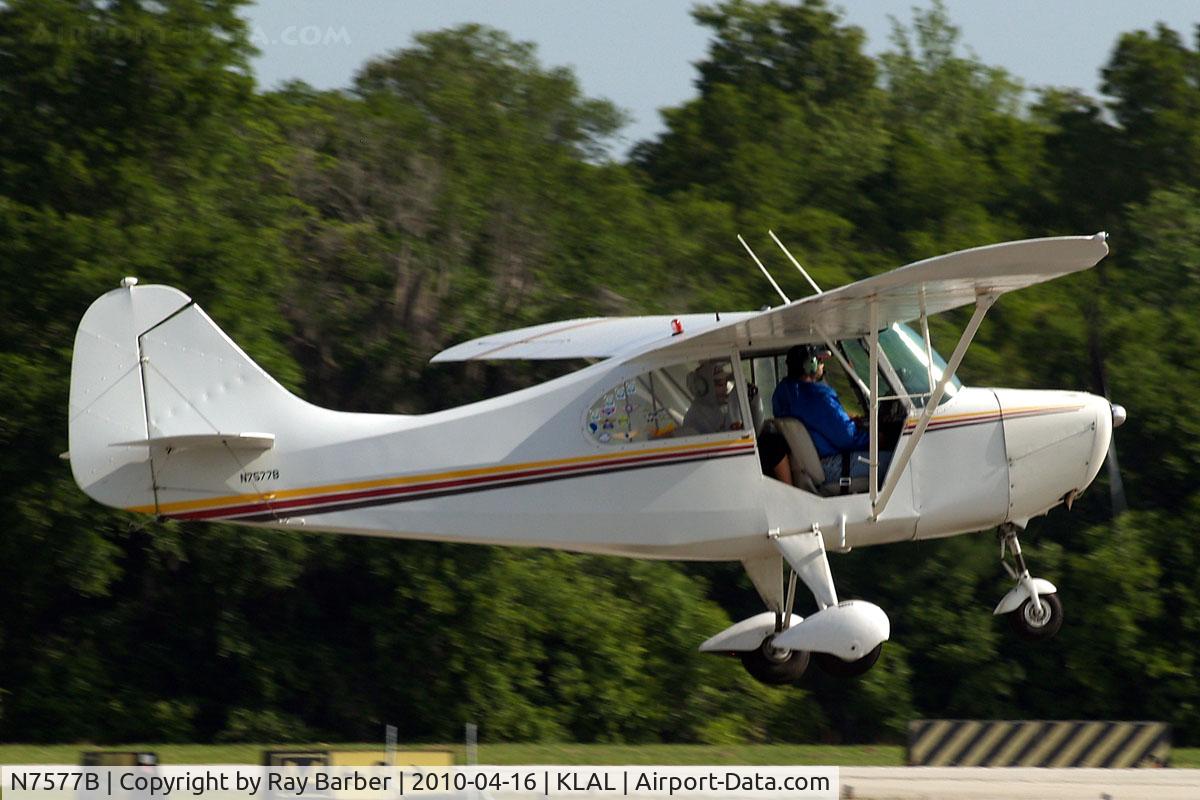 N7577B, 1957 Champion 7FC C/N 7FC-80, Champion 7FC Tri-Traveler [7FC-80] Lakeland-Linder~N 16/04/2010
