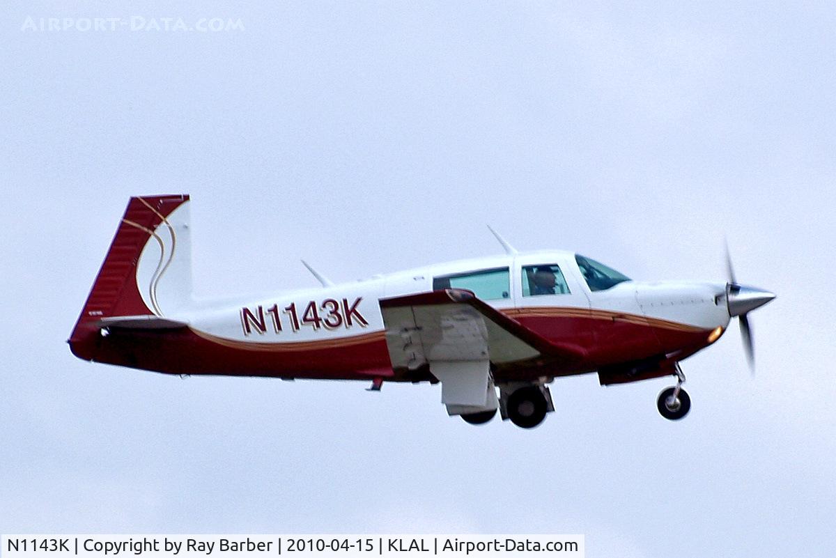 N1143K, 1981 Mooney M20J 201 C/N 24-1181, M.20J Model 201 [24-1181] Lakeland-Linder~N 15/04/2010