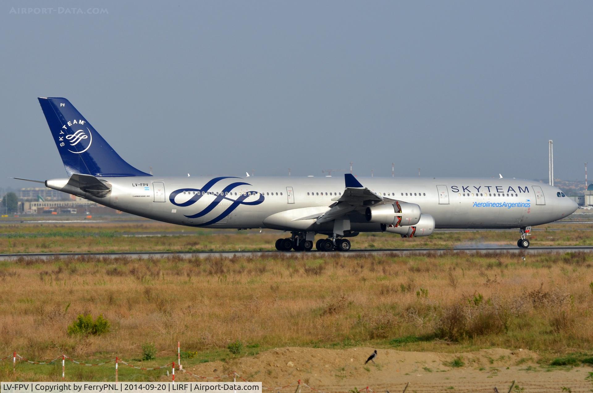LV-FPV, 1997 Airbus A340-313X C/N 193, AR A343 decelerating