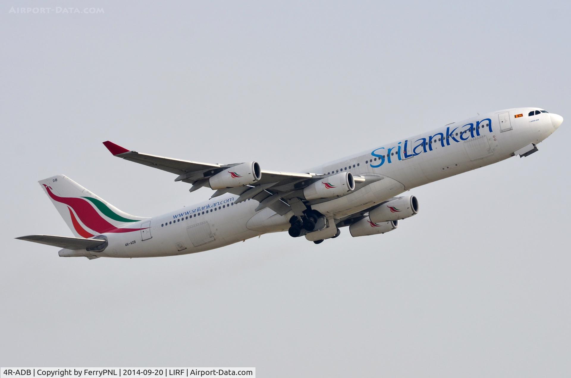 4R-ADB, 1994 Airbus A340-311 C/N 033, SriLankan A343 bound for Colombo