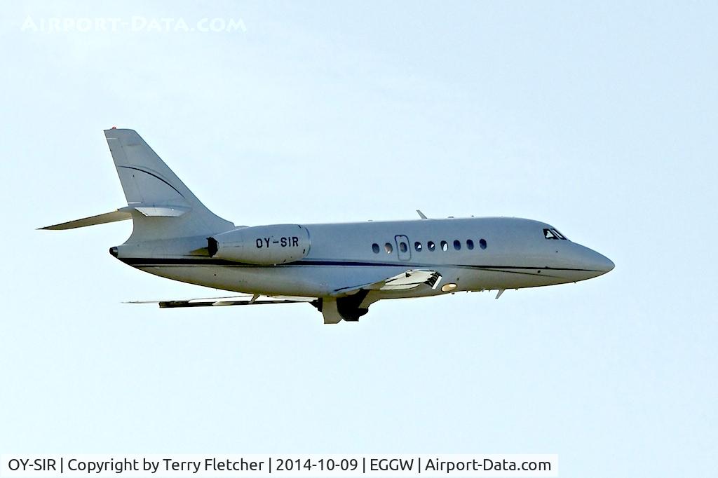 OY-SIR, 2001 Dassault Falcon 2000 C/N 173, 2001 Dassault Falcon 2000, c/n: 173 at Luton