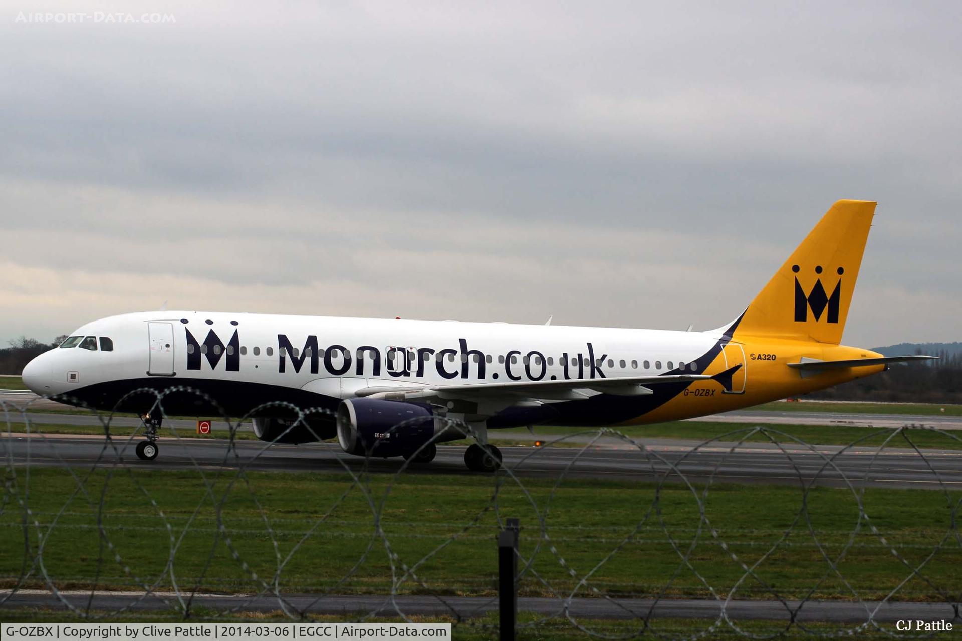 G-OZBX, 2001 Airbus A320-214 C/N 1637, In action at Manchester