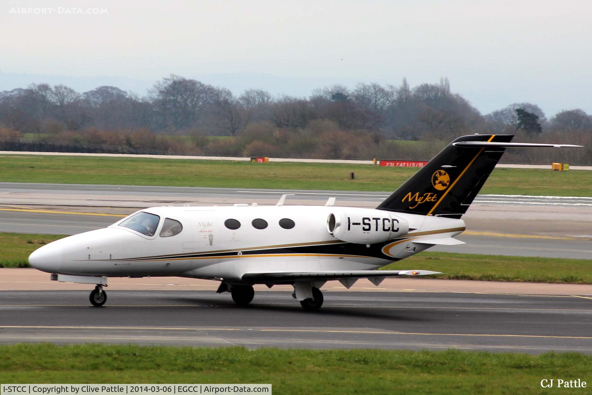 I-STCC, 2010 Cessna 510 Citation Mustang Citation Mustang C/N 510-0360, Taxy to the GA Park at Manchester