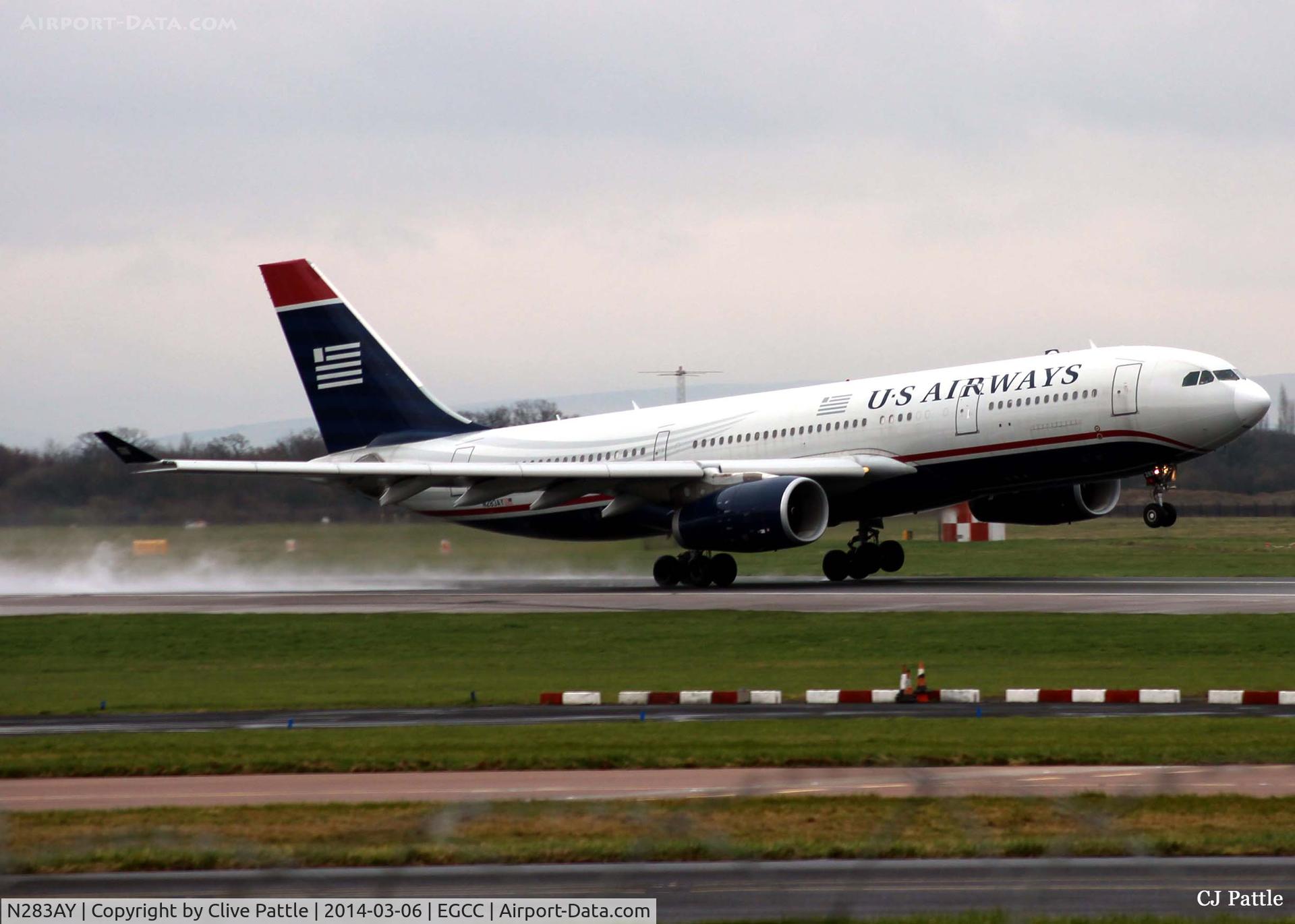 N283AY, 2009 Airbus A330-243 C/N 1076, Screech of tyres at Manchester