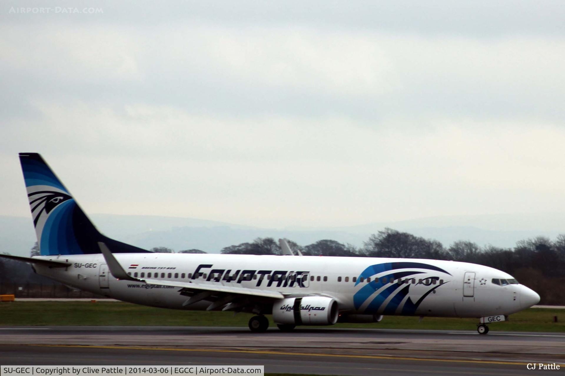 SU-GEC, 2012 Boeing 737-866 C/N 40801, Manchester action