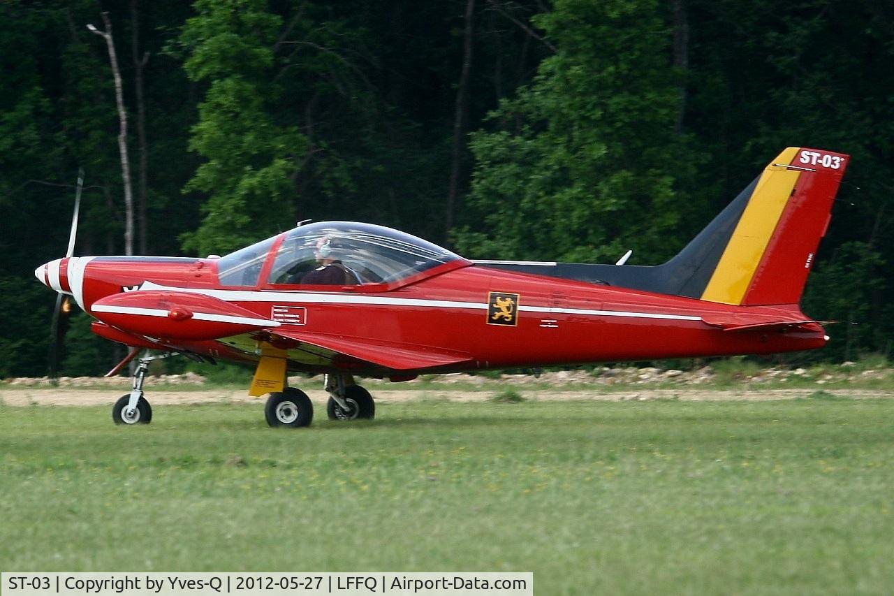 ST-03, SIAI-Marchetti SF-260MB C/N 10-03, SIAI-Marchetti SF-260MB, Belgian Air Force Aerobatic Team, La Ferté-Alais Airfield (LFFQ) Air Show 2012