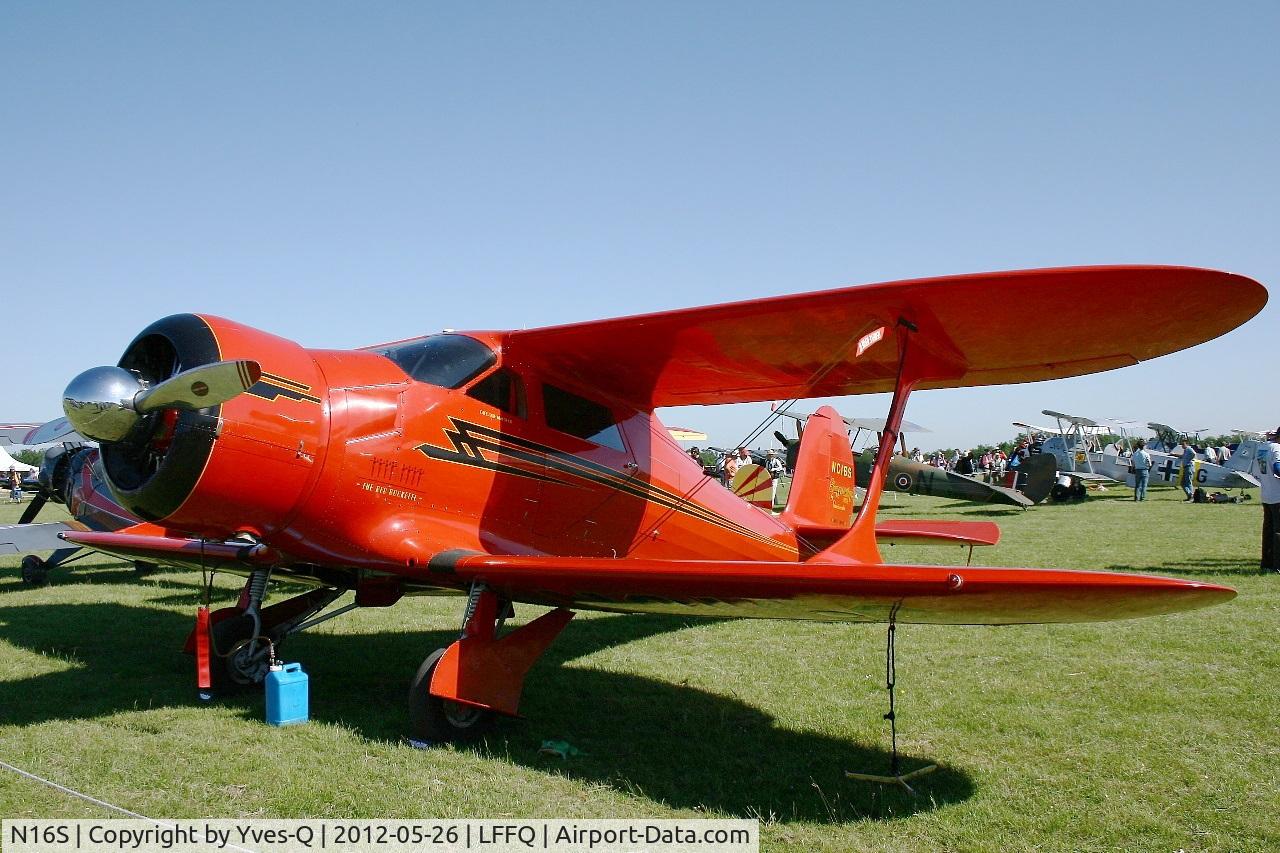 N16S, 1944 Beech D17S Staggerwing C/N 6687, Beech D17S, La Ferté-Alais Airfield (LFFQ) Air show 2012