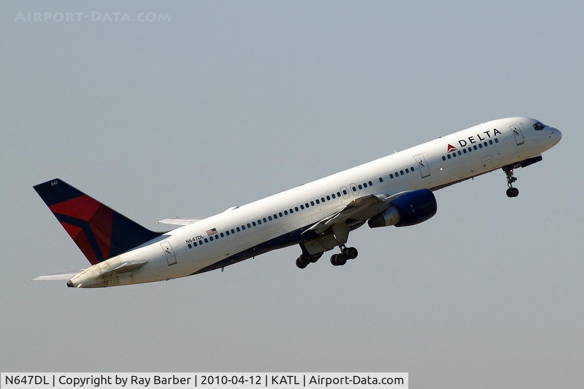 N647DL, 1989 Boeing 757-232 C/N 24218, Boeing 757-232 [24218] (Delta Air Lines) Atlanta-Hartsfield~N 12/04/2010