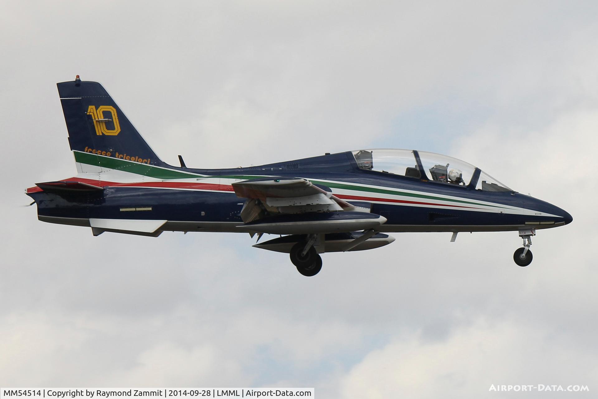 MM54514, Aermacchi MB-339PAN C/N 6735/130/AA062, MB339 MM54514/10 Frecce Tricolori Italian Air Force