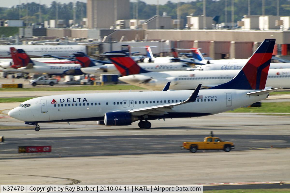 N3747D, 2001 Boeing 737-832 C/N 32374, Boeing 737-832 [32374] (Delta Air Lines) Atlanta-Hartsfield~N 11/04/2010