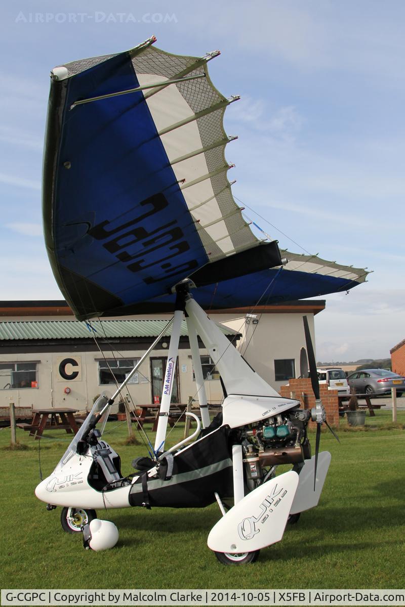 G-CGPC, 2010 P&M Aviation Pegasus Quik 912S C/N 8544, P&M Aviation Pegasus Quik 912S, Fishburn Airfield UK, October 5th 2014.