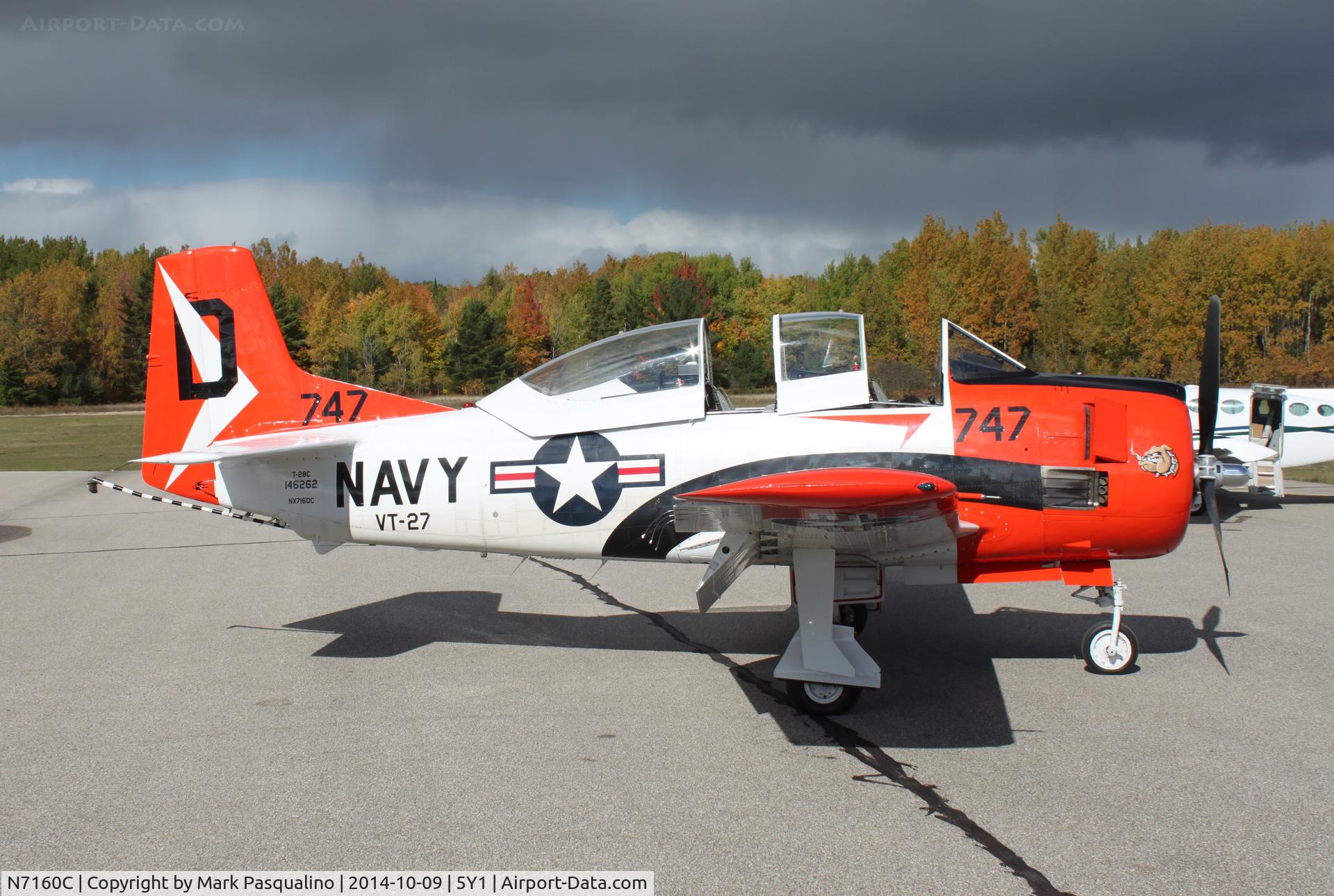 N7160C, 1992 North American T-28C Trojan Trojan C/N 252-25, North American T-28C