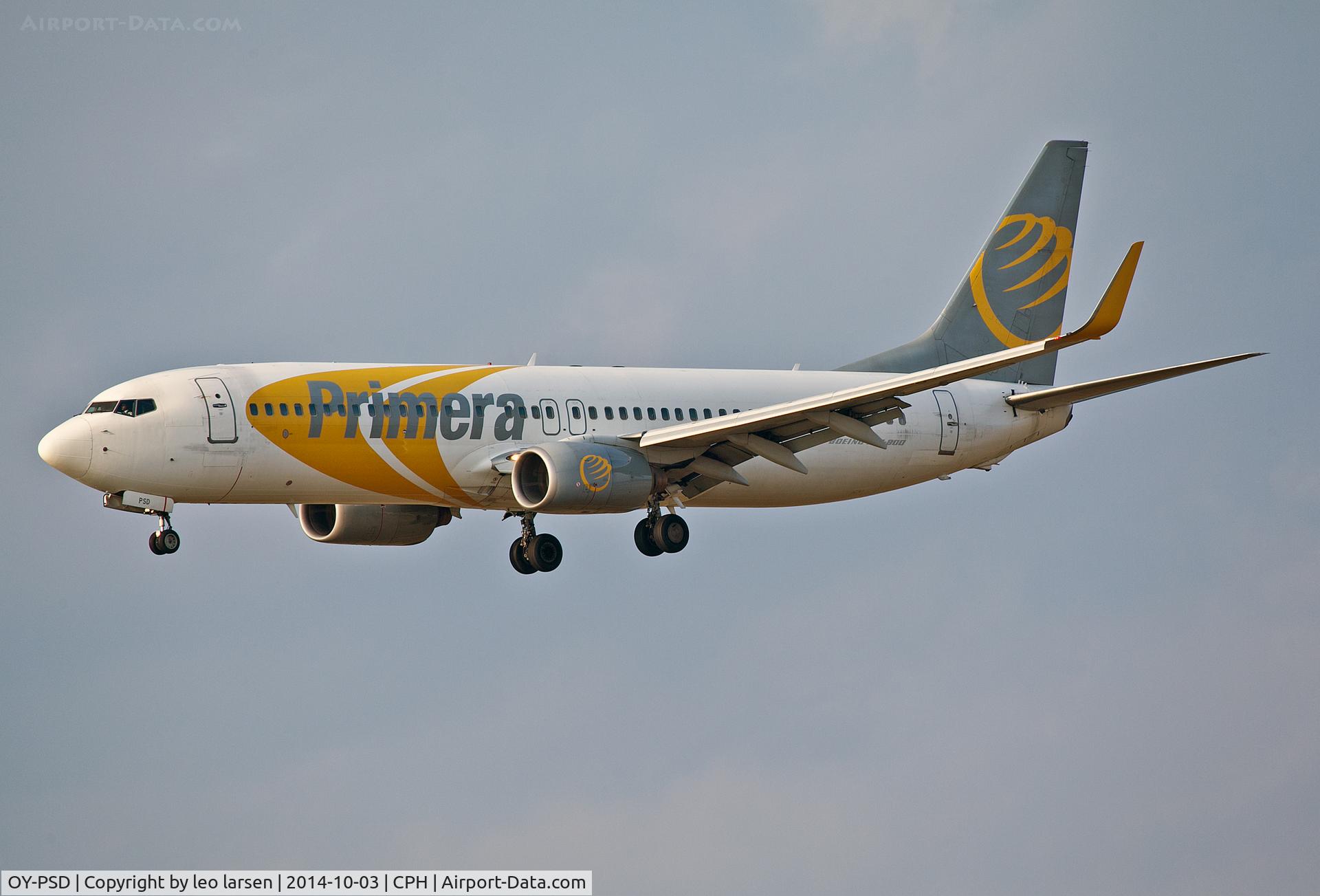 OY-PSD, 2000 Boeing 737-86N C/N 28618, Copenhagen Kastrup 10.10.14