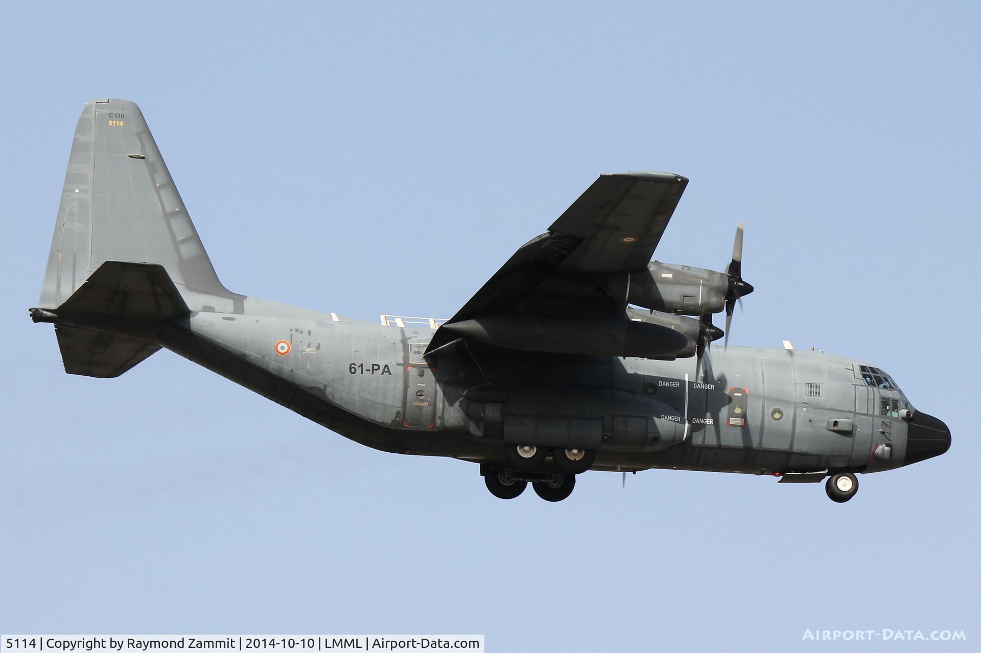 5114, 1987 Lockheed C-130H Hercules C/N 382-5114, Lockheed C130 Hercules 5114/61-PA French Air Force