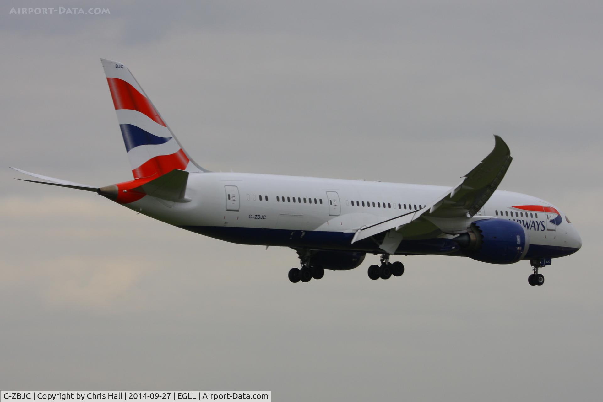 G-ZBJC, 2013 Boeing 787-8 Dreamliner C/N 38611, British Airways