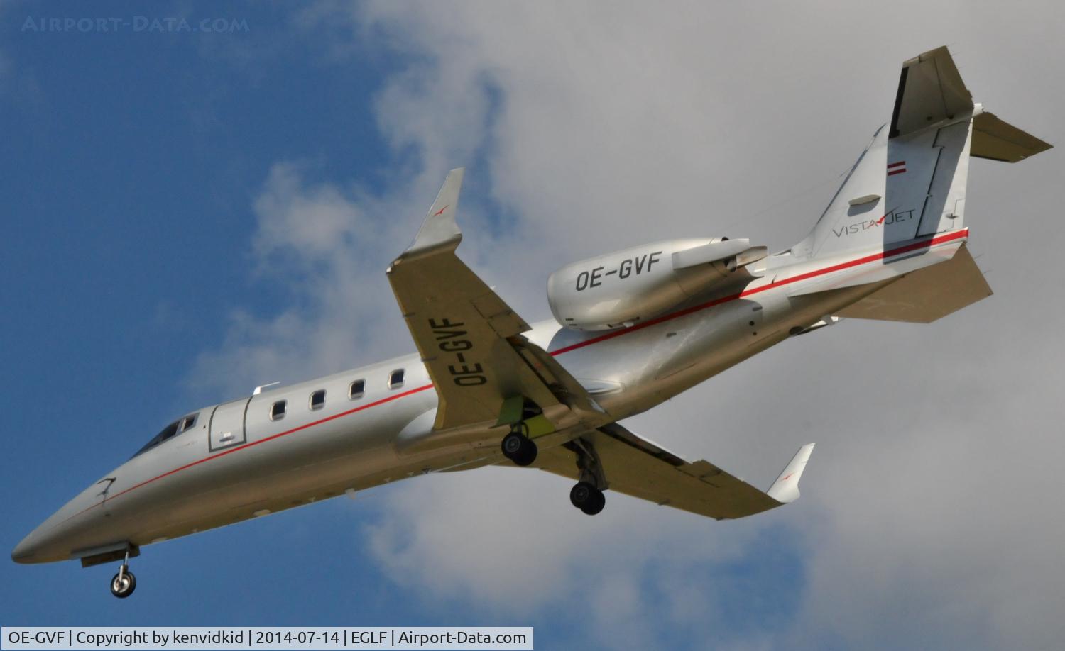 OE-GVF, 2011 Learjet 60XR C/N 60-401, Exec arrival.