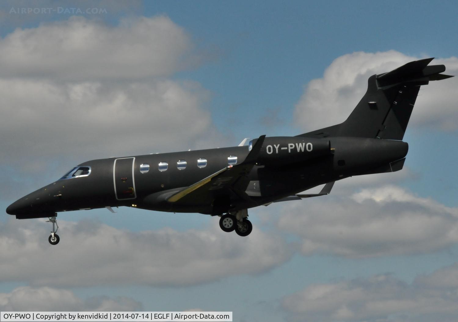 OY-PWO, 2012 Embraer EMB-505 Phenom 300 C/N 50500102, Exec arrival.