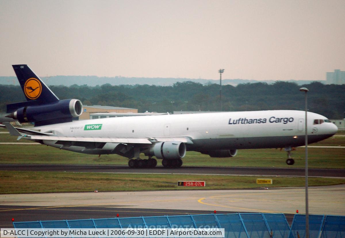 D-ALCC, 1998 McDonnell Douglas MD-11F C/N 48783, At Frankfurt