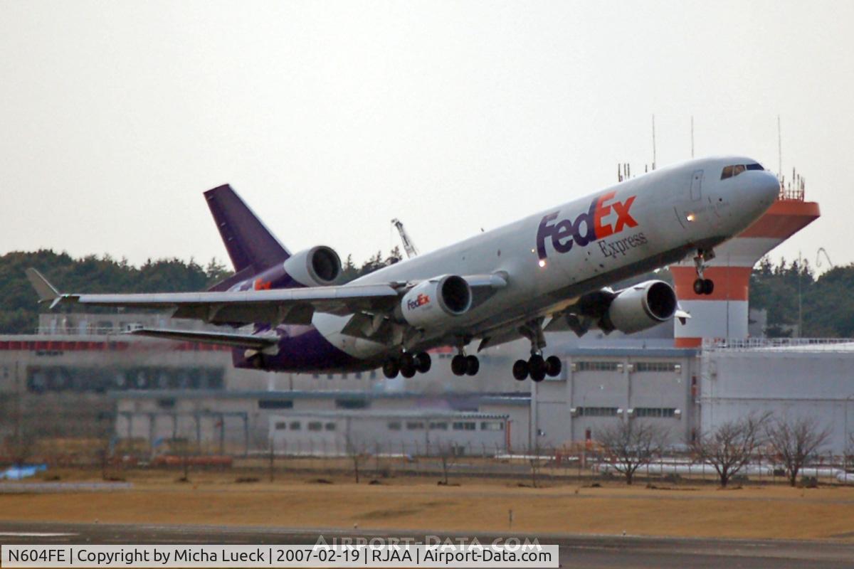 N604FE, 1992 McDonnell Douglas MD-11F C/N 48460, At Narita