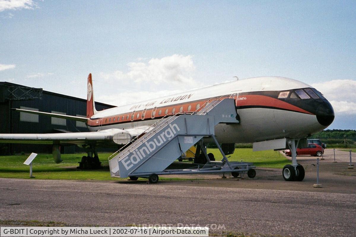 G-BDIT, 1962 De Havilland DH.106 Comet 4C C/N 6467, At East Fortune (Museum of Flight) - June 2002