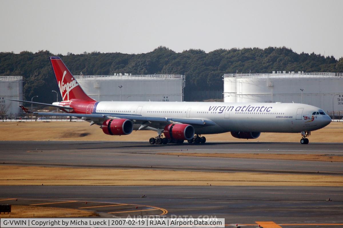 G-VWIN, 2006 Airbus A340-642 C/N 736, At Narita