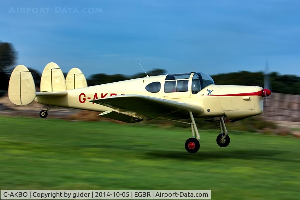 G-AKBO, 1947 Miles M38 Messenger 2A C/N 6378, Splendid restoration job