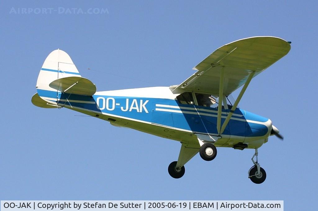 OO-JAK, Piper PA-22-150 Tri Pacer C/N 22-7640, @ Amougies, Belgium