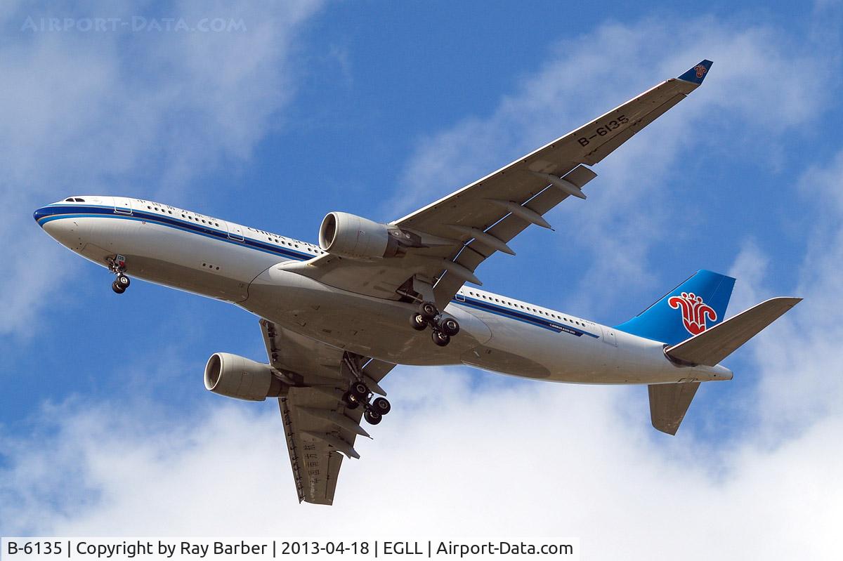 B-6135, 2010 Airbus A330-223 C/N 1096, Airbus A330-243 [1096] (China Southern Airlines) Home~G 18/04/2013. On approach 27R.
