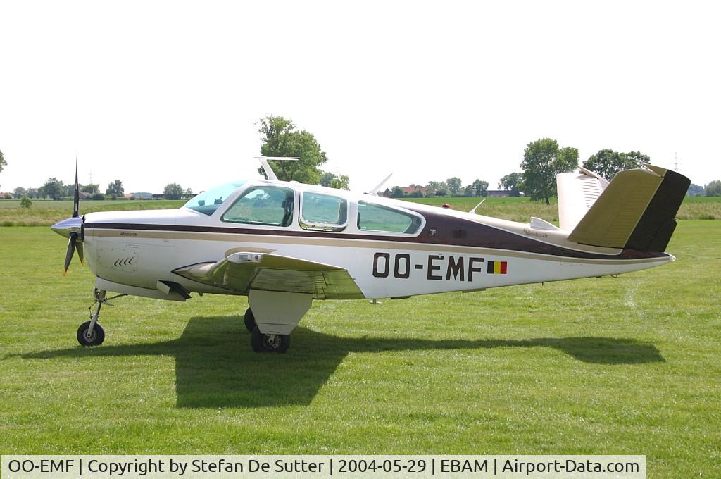 OO-EMF, 1977 Beech V35B Bonanza Bonanza C/N D-10076, @ Amougies, Belgium.