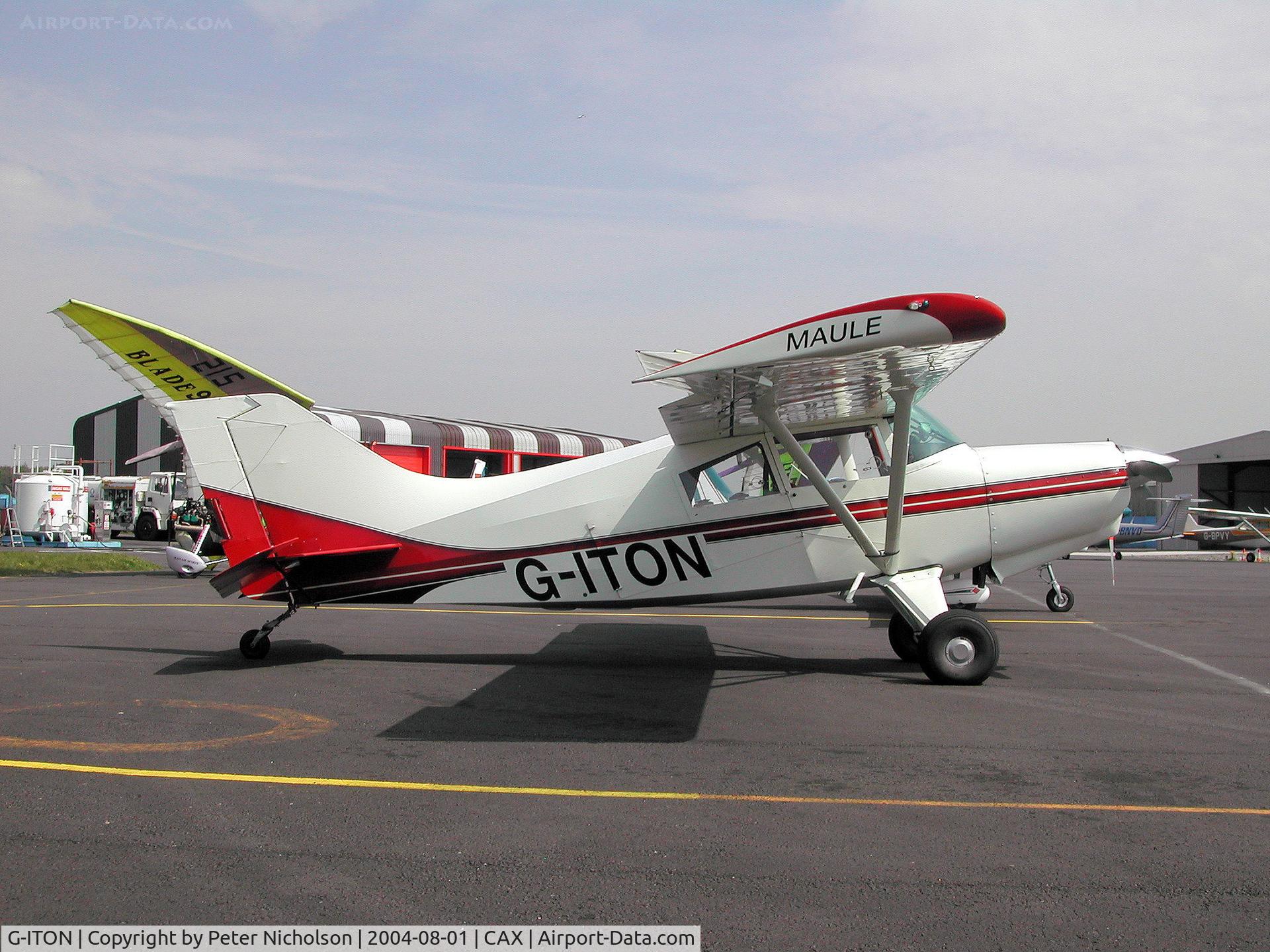 G-ITON, 1987 Maule MX-7-235 Star Rocket C/N 10050C, This Maule MX-7-235 Star Rocket attended the 2004 Carlisle Fly-in.