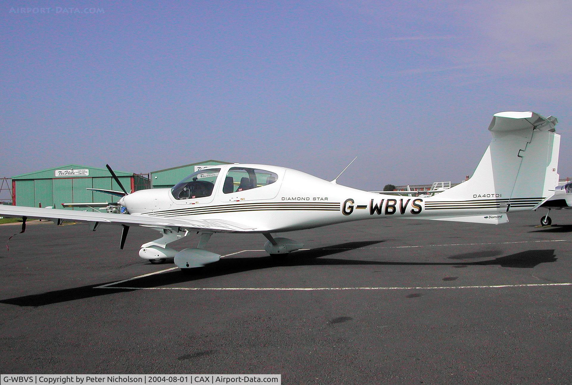 G-WBVS, 2003 Diamond DA-40D Diamond Star C/N D4.060, This DA-40D Diamond Star attended the 2004 Carlisle Fly-in.