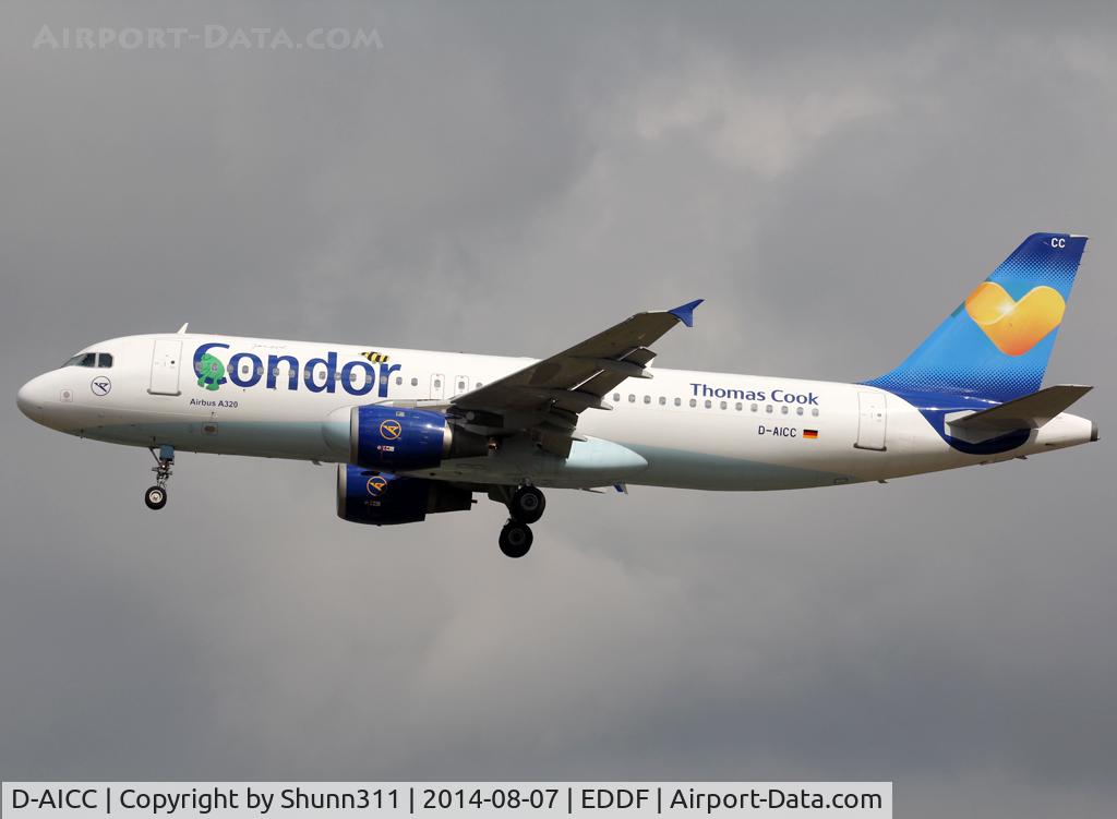 D-AICC, 1998 Airbus A320-212 C/N 0809, Landing rwy 25L