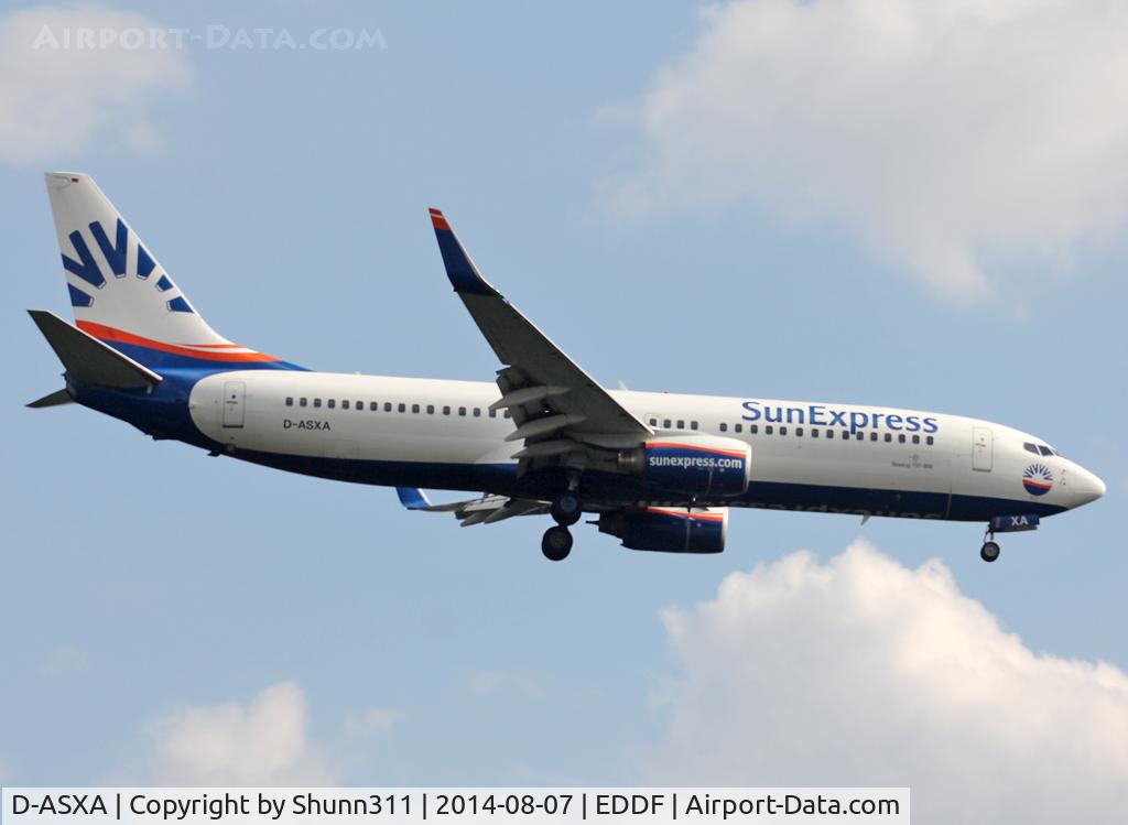 D-ASXA, 1999 Boeing 737-8Z9 C/N 28178, Landing rwy 25L