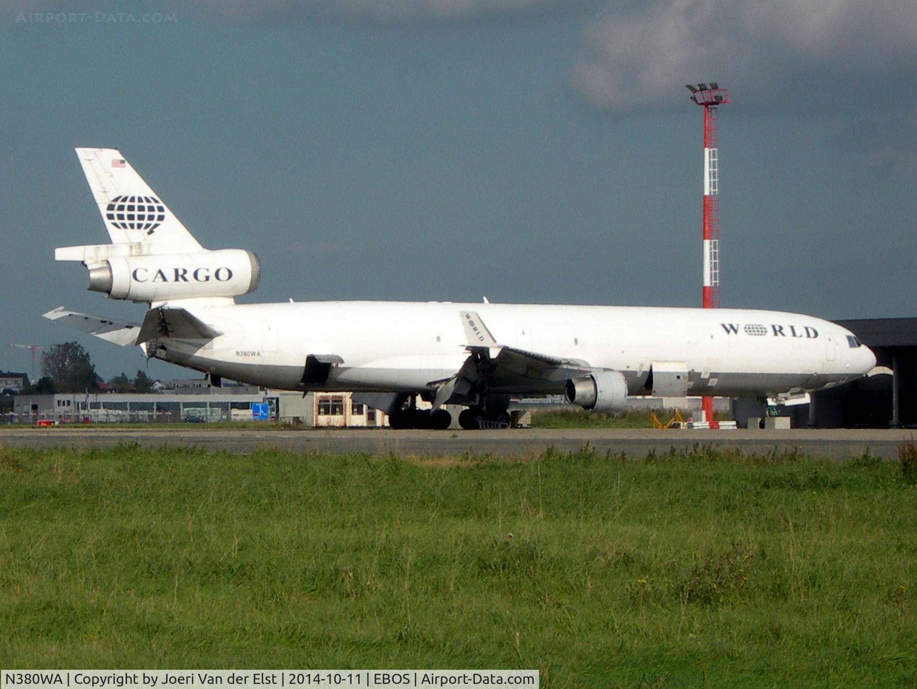 N380WA, 1990 McDonnell Douglas MD-11F C/N 48407, All engines dismounted