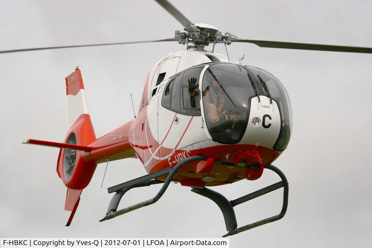 F-HBKC, 2009 Eurocopter EC-120B Colibri NHE C/N 1600, Eurocopter EC 120B Calliopé, Solo display, Avord Air Base 702 (LFOA) Open day 2012