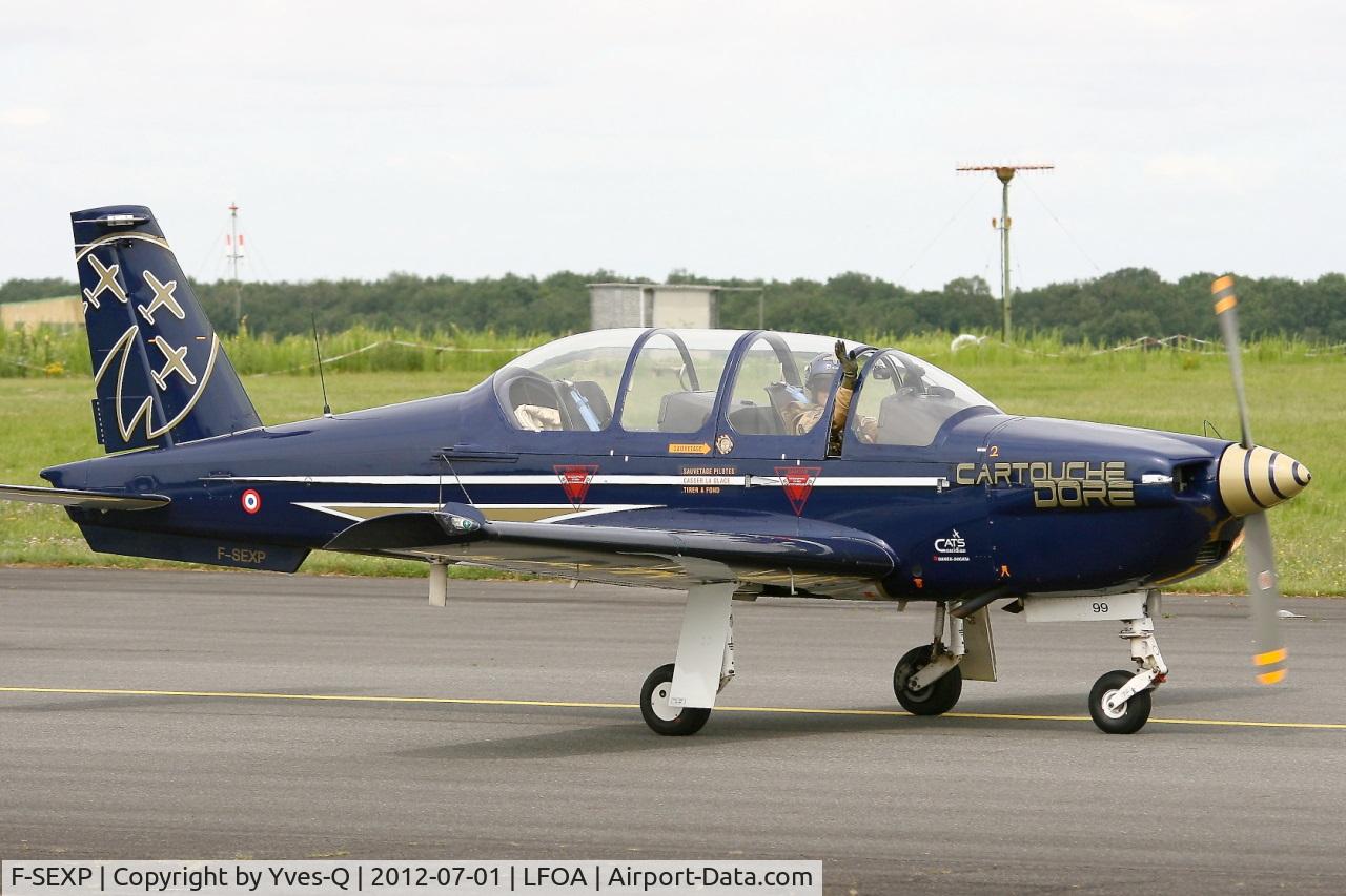 F-SEXP, Socata TB-30 Epsilon C/N 99, Socata TB-30 Epsilon (F-SEXP) Cartouche Doré, Avord Air Base 702 (LFOA) Open day 2012
