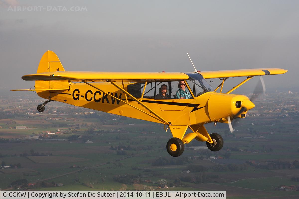 G-CCKW, 1954 Piper L-21B Super Cub (PA-18-135) C/N 18-3535, Enjoying the evening sun.