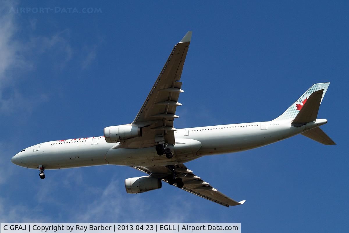 C-GFAJ, 1999 Airbus A330-343X C/N 0284, Airbus A330-343X [284] (Air Canada) Home~G 23/04/2013. On approach 27R.