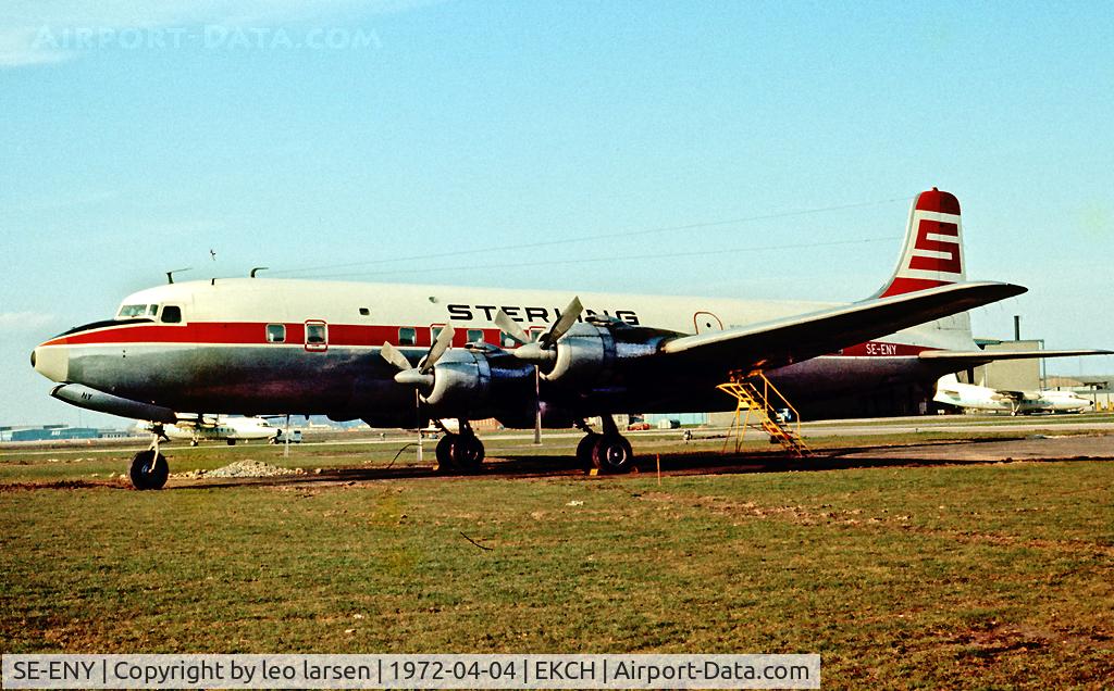 SE-ENY, 1956 Douglas DC-6B C/N 45197, Copenhagen Kastrup 4.4.72