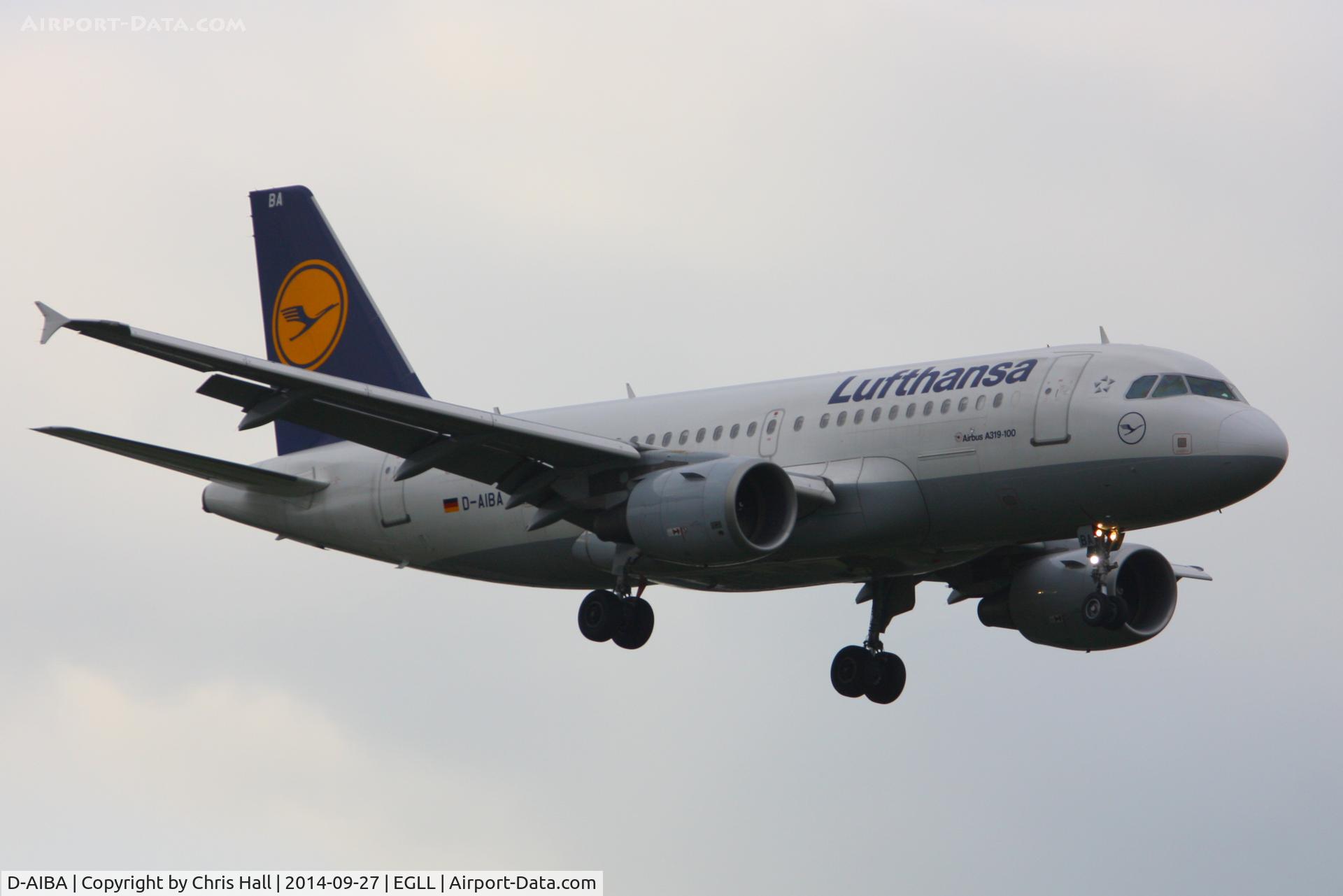 D-AIBA, 2009 Airbus A319-114 C/N 4141, Lufthansa