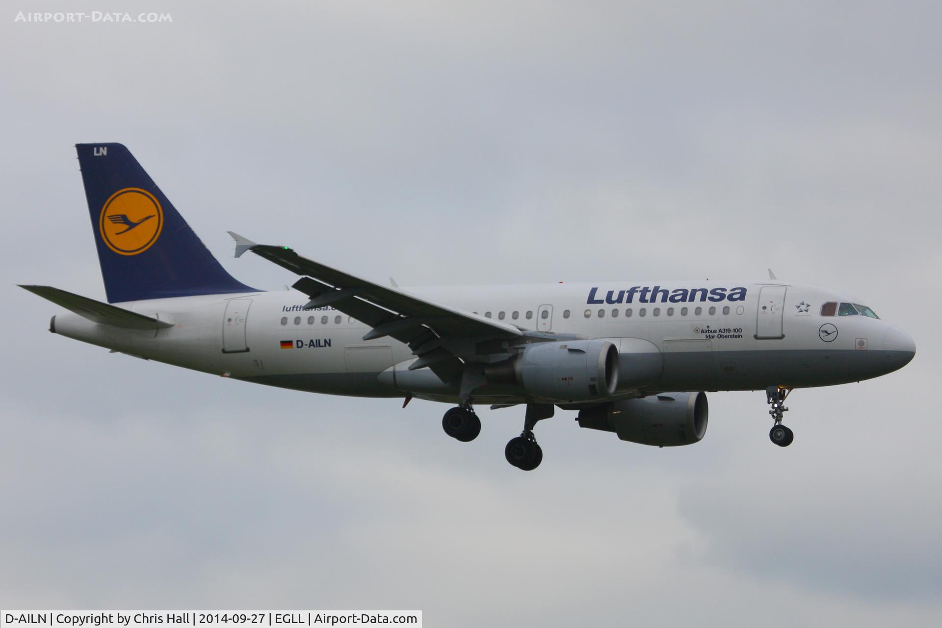 D-AILN, 1997 Airbus A319-114 C/N 700, Lufthansa