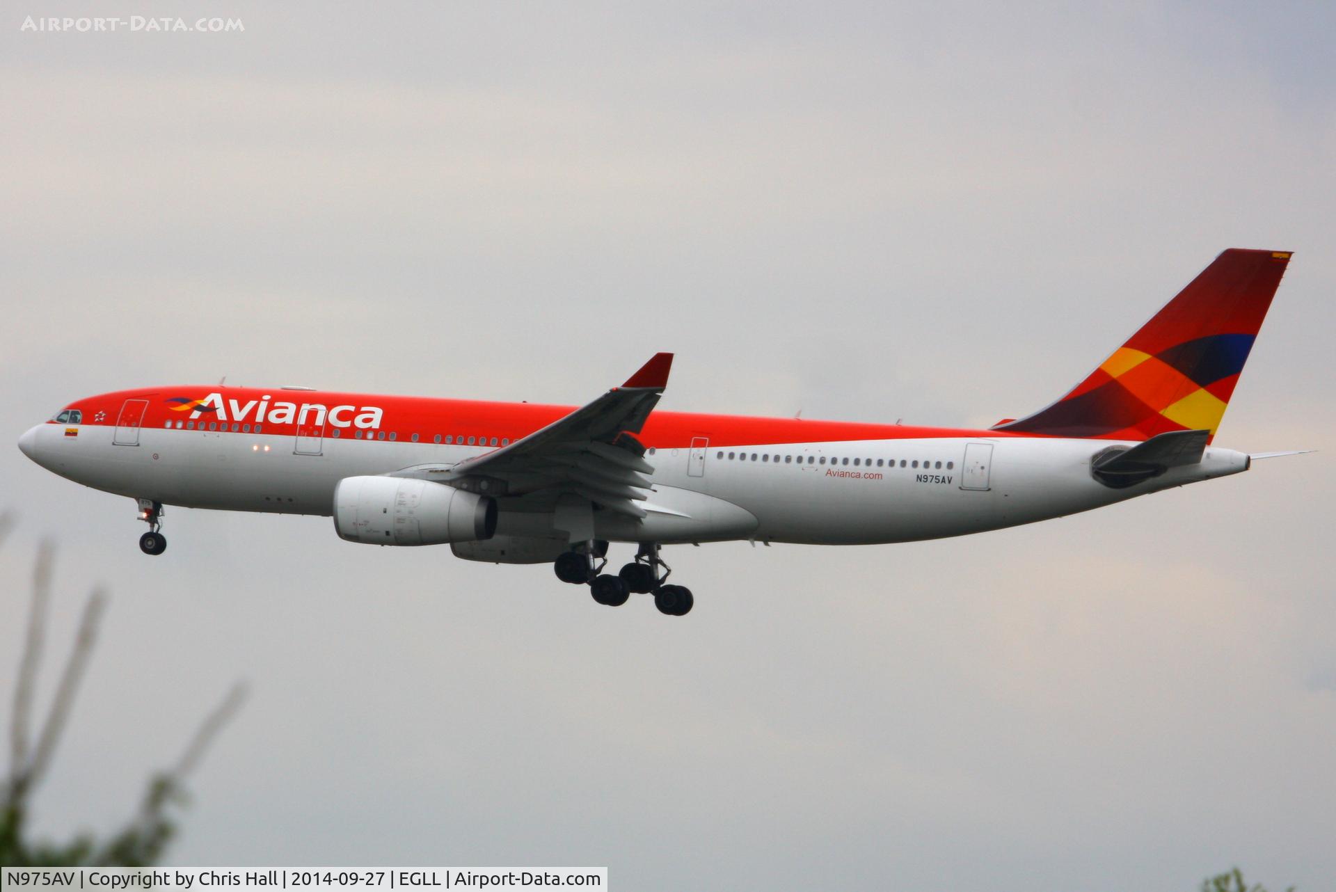 N975AV, 2011 Airbus A330-243 C/N 1224, Avianca