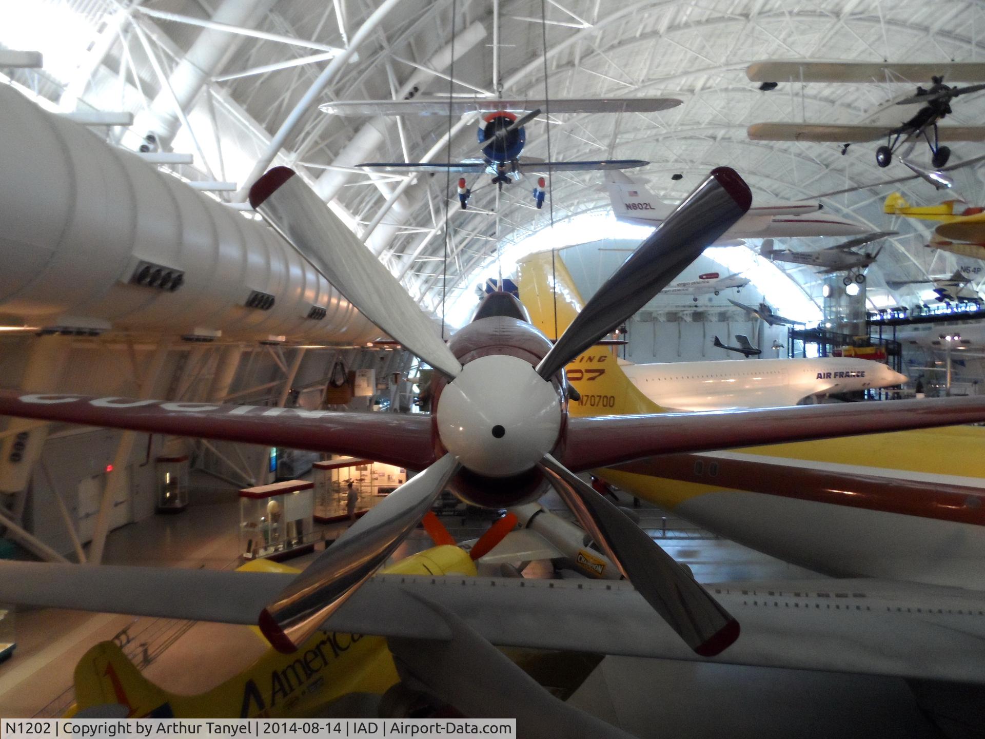 N1202, 1944 North American P-51C-10 Mustang C/N 111-29080, On display @ the Udvar-Hazy Center