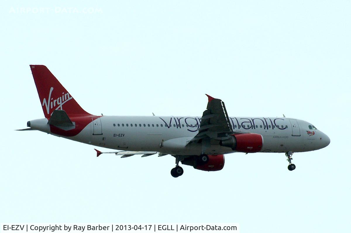 EI-EZV, 2003 Airbus A320-214 C/N 2001, Airbus A320-214 [2001] (Virgin Atlantic) Home~G 17/04/2013. On approach 27L.