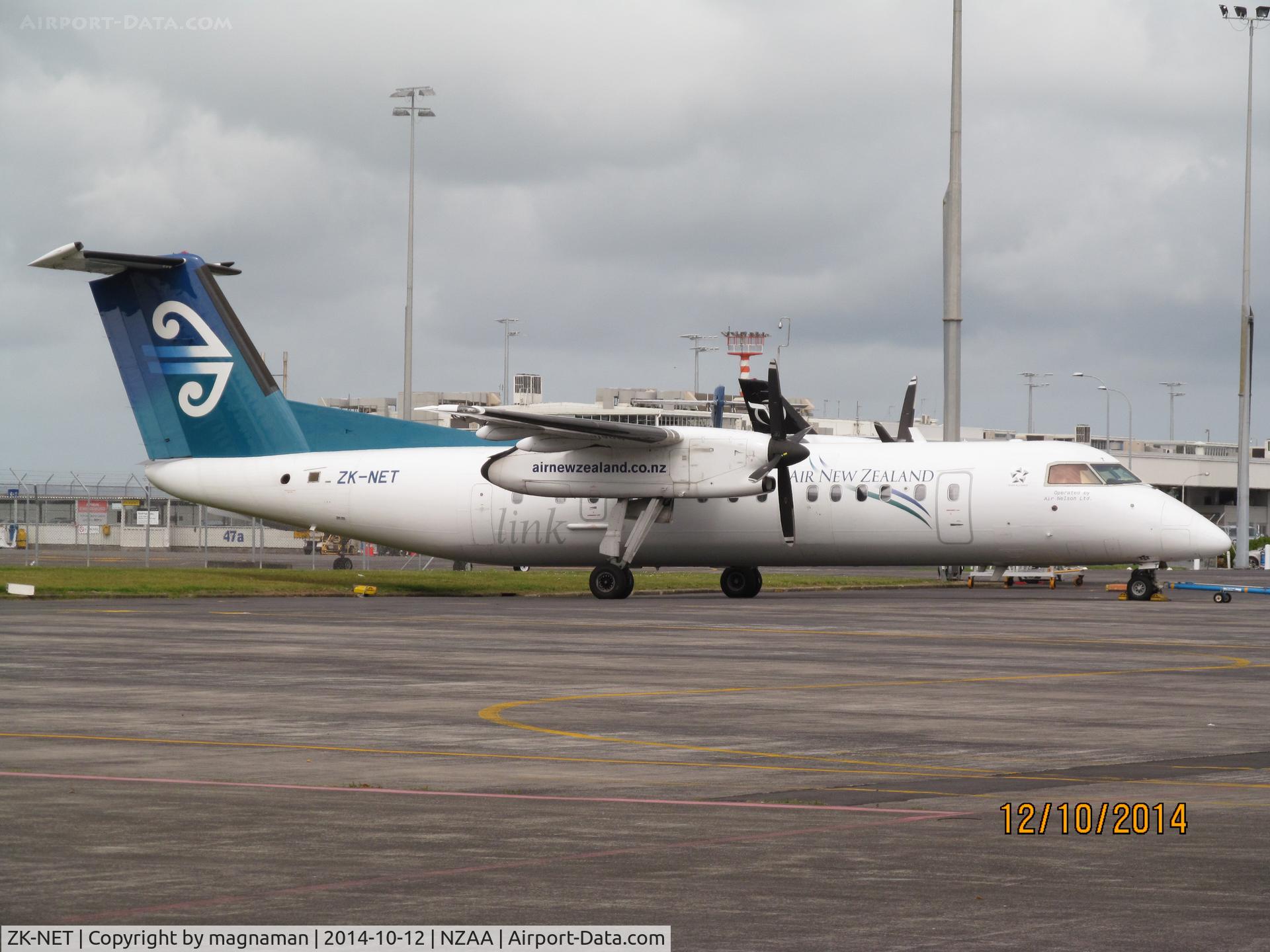ZK-NET, 2007 De Havilland Canada DHC-8-311 Dash 8 C/N 642, On maintenance apron