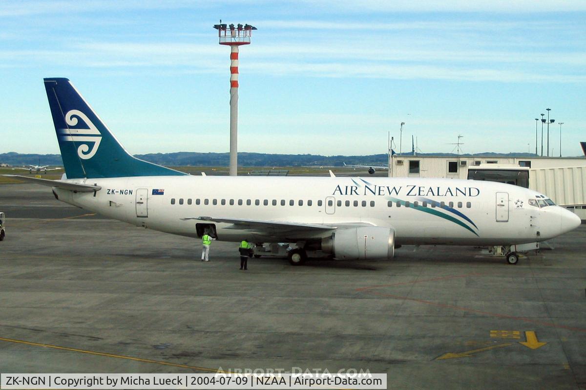 ZK-NGN, 1998 Boeing 737-33S C/N 29072, At Auckland