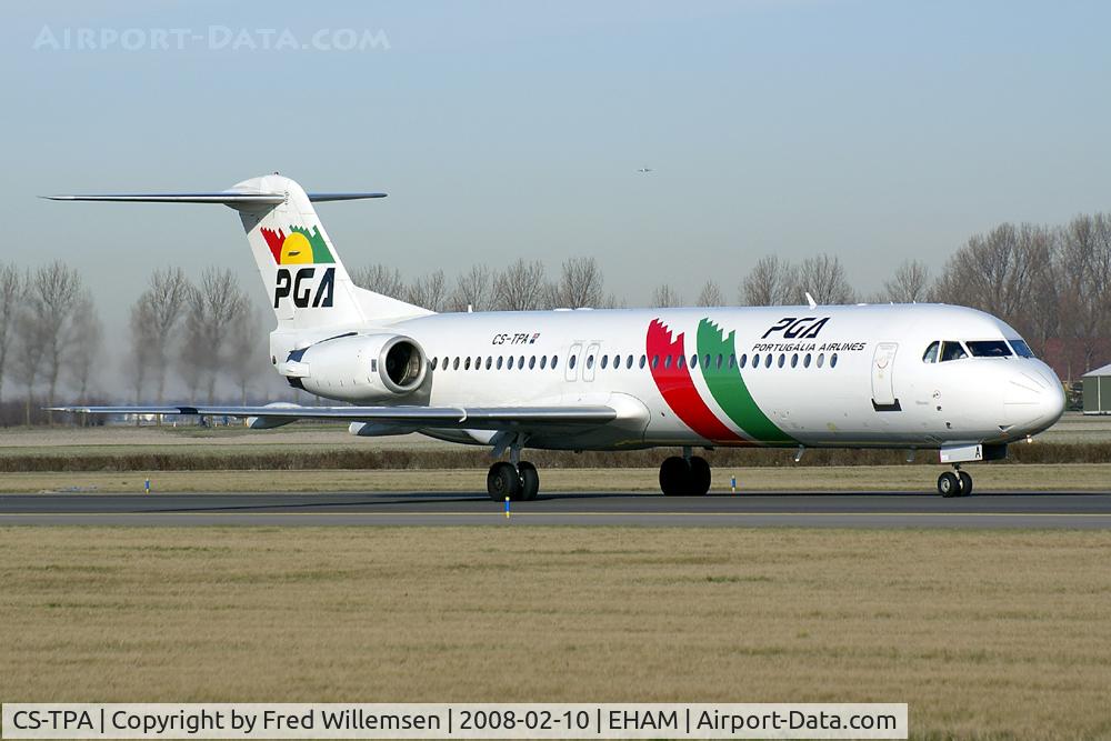 CS-TPA, 1989 Fokker 100 (F-28-0100) C/N 11257, PGA