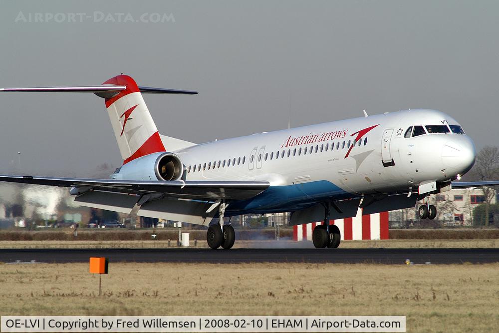 OE-LVI, 1993 Fokker 100 (F-28-0100) C/N 11468, AUSTRIAN ARROWS