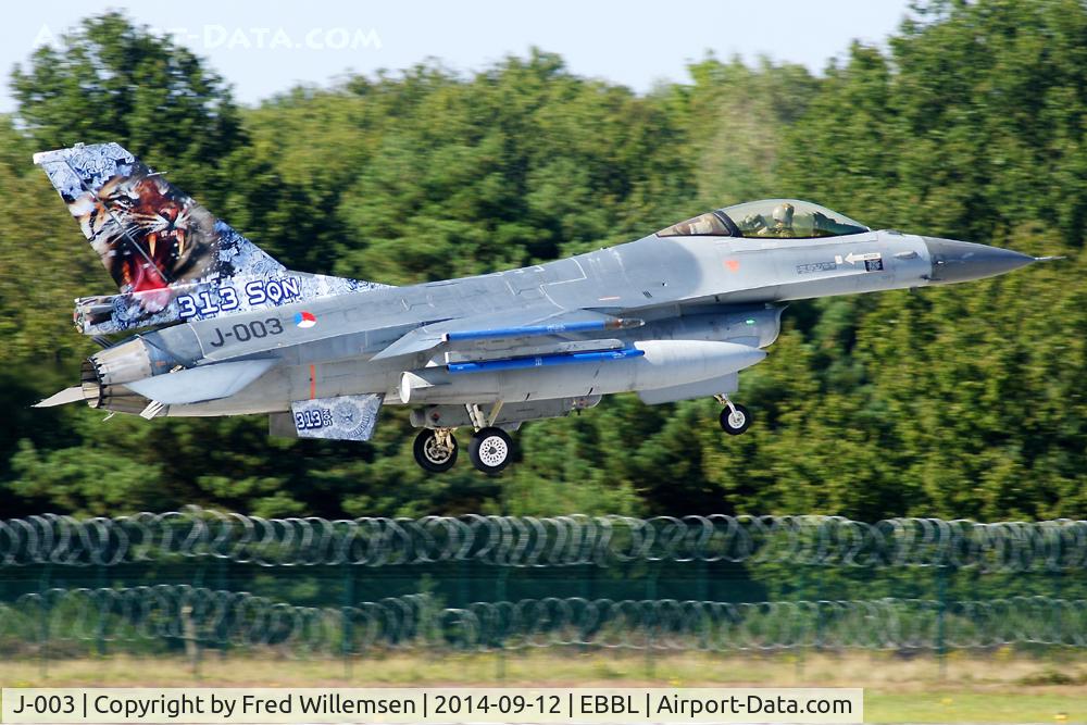 J-003, Fokker F-16AM Fighting Falcon C/N 6D-159, 313SQ